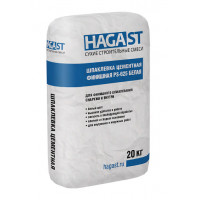 Шпатлевка цементная финишная HAGA ST PS-625 белая 20 кг