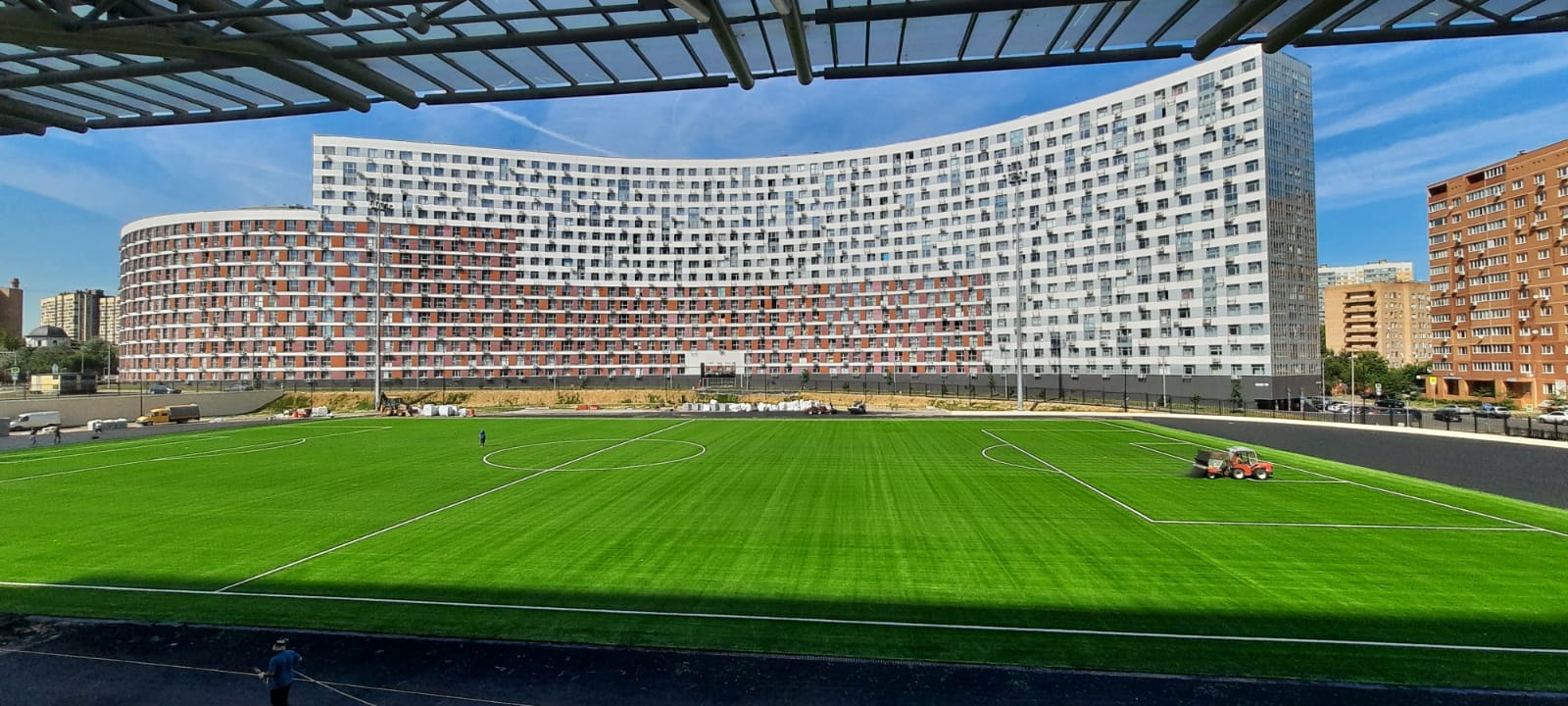 Строительство футбольного стадиона в городе Мытищи