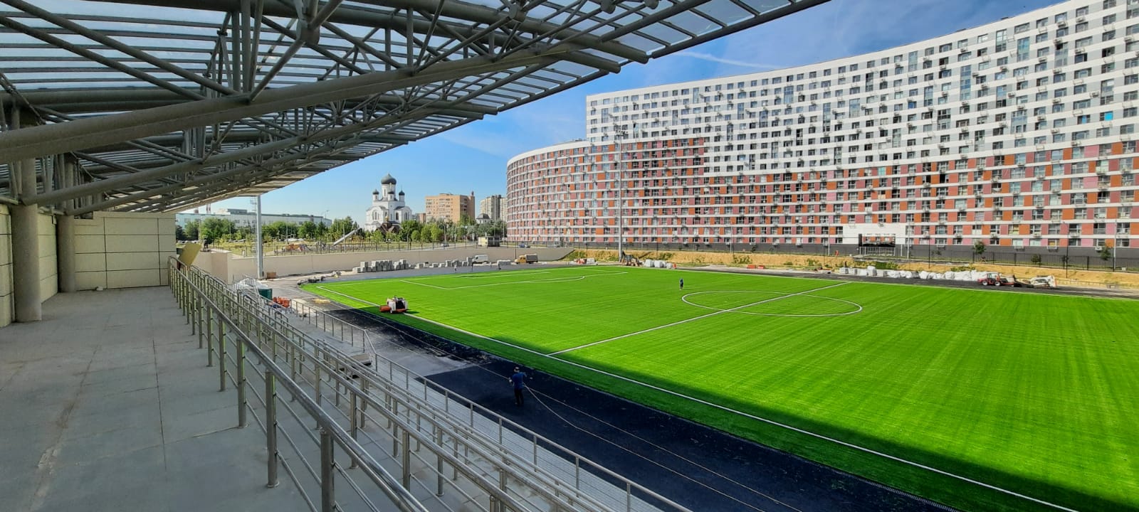 Строительство футбольного стадиона в городе Мытищи