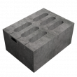 Пескоцементный блок RRD 6-ти пустотный 390х290х188
