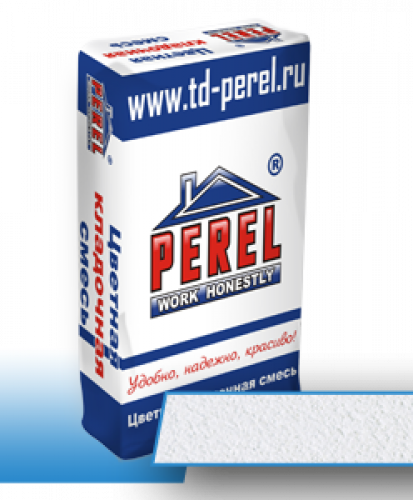 Цветная кладочная смесь PEREL "NL" супер-белая 25 кг 