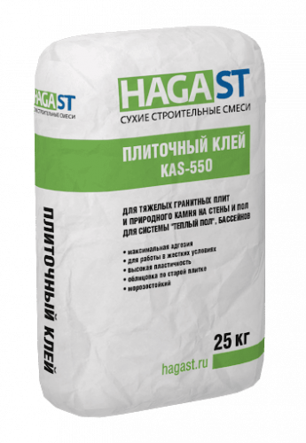 Клей для плитки HAGA ST KAS-550 25 кг