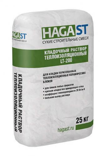Кладочный раствор теплоизоляционный HAGAST LT-200 25 кг