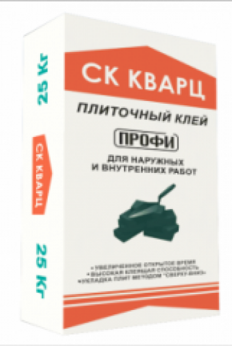 Клей для плитки СК КВАРЦ "ПРОФИ" 25 кг